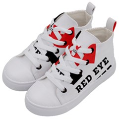 I Love Red Eye Coffee Kids  Mid-top Canvas Sneakers by ilovewhateva