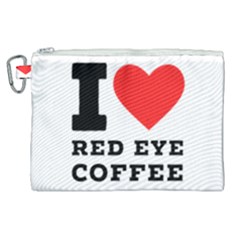 I Love Red Eye Coffee Canvas Cosmetic Bag (xl) by ilovewhateva