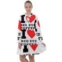 I love red eye coffee All Frills Chiffon Dress View1