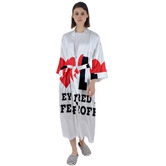 I Love Red Eye Coffee Maxi Satin Kimono by ilovewhateva