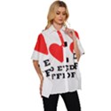 I love red eye coffee Women s Batwing Button Up Shirt View3