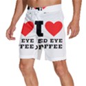 I love red eye coffee Men s Beach Shorts View2