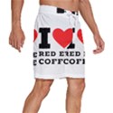 I love red eye coffee Men s Beach Shorts View3