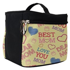 Love Mom Happy Mothers Day I Love Mom Graphic Pattern Make Up Travel Bag (small) by Ravend