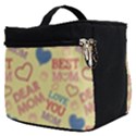 Love Mom Happy Mothers Day I Love Mom Graphic Pattern Make Up Travel Bag (Small) View2