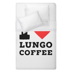 I Love Lungo Coffee  Duvet Cover (single Size) by ilovewhateva