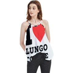 I Love Lungo Coffee  Flowy Camisole Tank Top by ilovewhateva