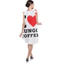 I love lungo coffee  Tie Up Tunic Dress View2