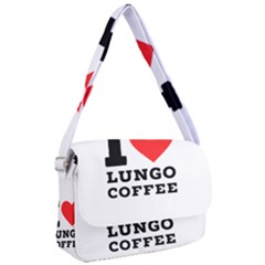 I Love Lungo Coffee  Courier Bag by ilovewhateva