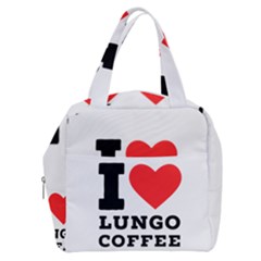 I Love Lungo Coffee  Boxy Hand Bag by ilovewhateva