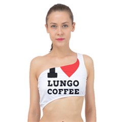 I Love Lungo Coffee  Spliced Up Bikini Top  by ilovewhateva