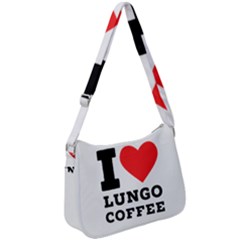 I Love Lungo Coffee  Zip Up Shoulder Bag by ilovewhateva