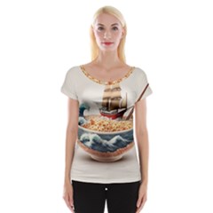 Noodles Pirate Chinese Food Food Cap Sleeve Top by Ndabl3x