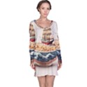 Noodles Pirate Chinese Food Food Long Sleeve Nightdress View1