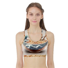 Noodles Pirate Chinese Food Food Sports Bra With Border by Ndabl3x