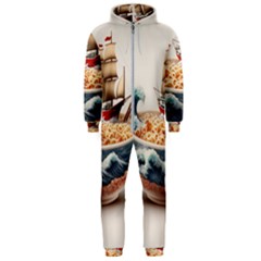 Noodles Pirate Chinese Food Food Hooded Jumpsuit (men)