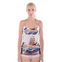 Noodles Pirate Chinese Food Food Boyleg Halter Swimsuit  View1