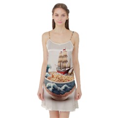 Noodles Pirate Chinese Food Food Satin Night Slip by Ndabl3x