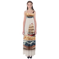 Noodles Pirate Chinese Food Food Empire Waist Maxi Dress by Ndabl3x