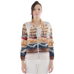 Noodles Pirate Chinese Food Food Women s Windbreaker