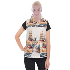 Noodles Pirate Chinese Food Food Women s Button Up Vest by Ndabl3x