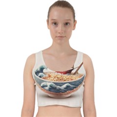 Noodles Pirate Chinese Food Food Velvet Racer Back Crop Top by Ndabl3x