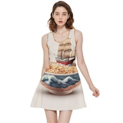 Noodles Pirate Chinese Food Food Inside Out Reversible Sleeveless Dress by Ndabl3x