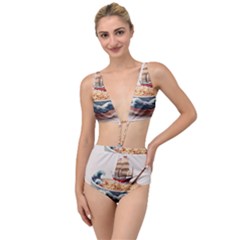 Noodles Pirate Chinese Food Food Tied Up Two Piece Swimsuit by Ndabl3x