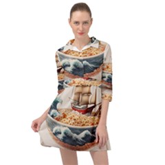 Noodles Pirate Chinese Food Food Mini Skater Shirt Dress