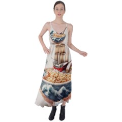 Noodles Pirate Chinese Food Food Tie Back Maxi Dress by Ndabl3x