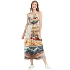 Noodles Pirate Chinese Food Food Boho Sleeveless Summer Dress by Ndabl3x