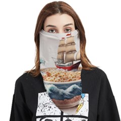 Noodles Pirate Chinese Food Food Face Covering Bandana (triangle) by Ndabl3x