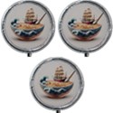 Noodles Pirate Chinese Food Food Mini Round Pill Box (Pack of 3) View1