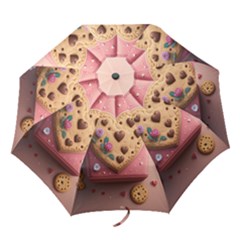 Cookies Valentine Heart Holiday Gift Love Folding Umbrellas by Ndabl3x