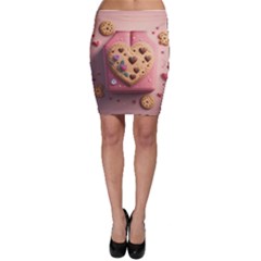 Cookies Valentine Heart Holiday Gift Love Bodycon Skirt by Ndabl3x