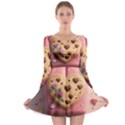 Cookies Valentine Heart Holiday Gift Love Long Sleeve Skater Dress View1