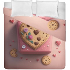 Cookies Valentine Heart Holiday Gift Love Duvet Cover Double Side (king Size)