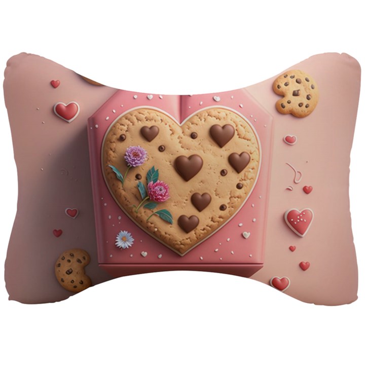 Cookies Valentine Heart Holiday Gift Love Seat Head Rest Cushion