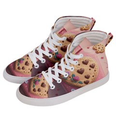 Cookies Valentine Heart Holiday Gift Love Men s Hi-top Skate Sneakers by Ndabl3x