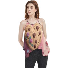 Cookies Valentine Heart Holiday Gift Love Flowy Camisole Tank Top by Ndabl3x