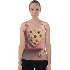 Cookies Valentine Heart Holiday Gift Love Velvet Tank Top by Ndabl3x