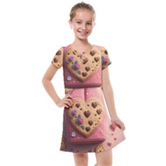 Cookies Valentine Heart Holiday Gift Love Kids  Cross Web Dress by Ndabl3x