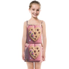 Cookies Valentine Heart Holiday Gift Love Kids  Summer Sun Dress by Ndabl3x