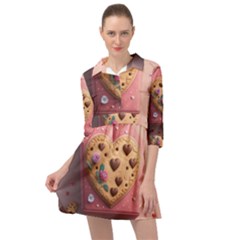 Cookies Valentine Heart Holiday Gift Love Mini Skater Shirt Dress