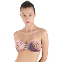 Cookies Valentine Heart Holiday Gift Love Twist Bandeau Bikini Top by Ndabl3x