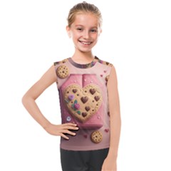 Cookies Valentine Heart Holiday Gift Love Kids  Mesh Tank Top by Ndabl3x