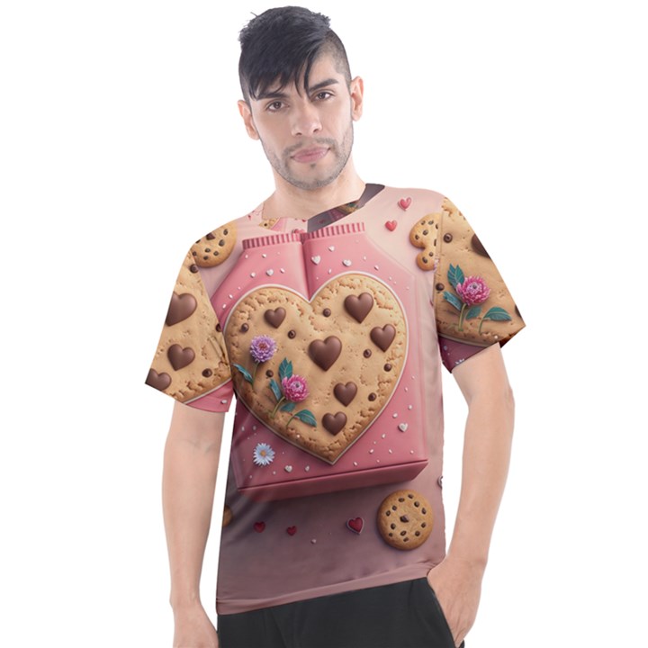 Cookies Valentine Heart Holiday Gift Love Men s Sport Top