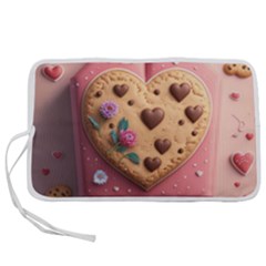 Cookies Valentine Heart Holiday Gift Love Pen Storage Case (m) by Ndabl3x