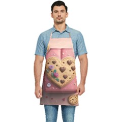 Cookies Valentine Heart Holiday Gift Love Kitchen Apron by Ndabl3x