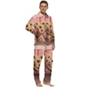 Cookies Valentine Heart Holiday Gift Love Men s Long Sleeve Velvet Pocket Pajamas Set View2